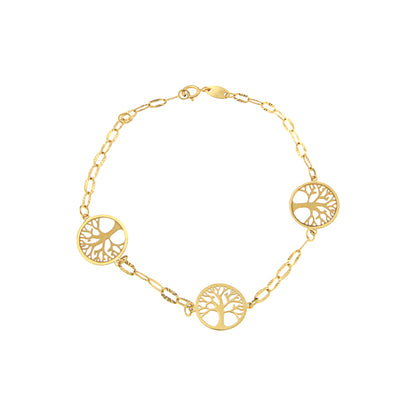 18ct gold Tree of life bracelet