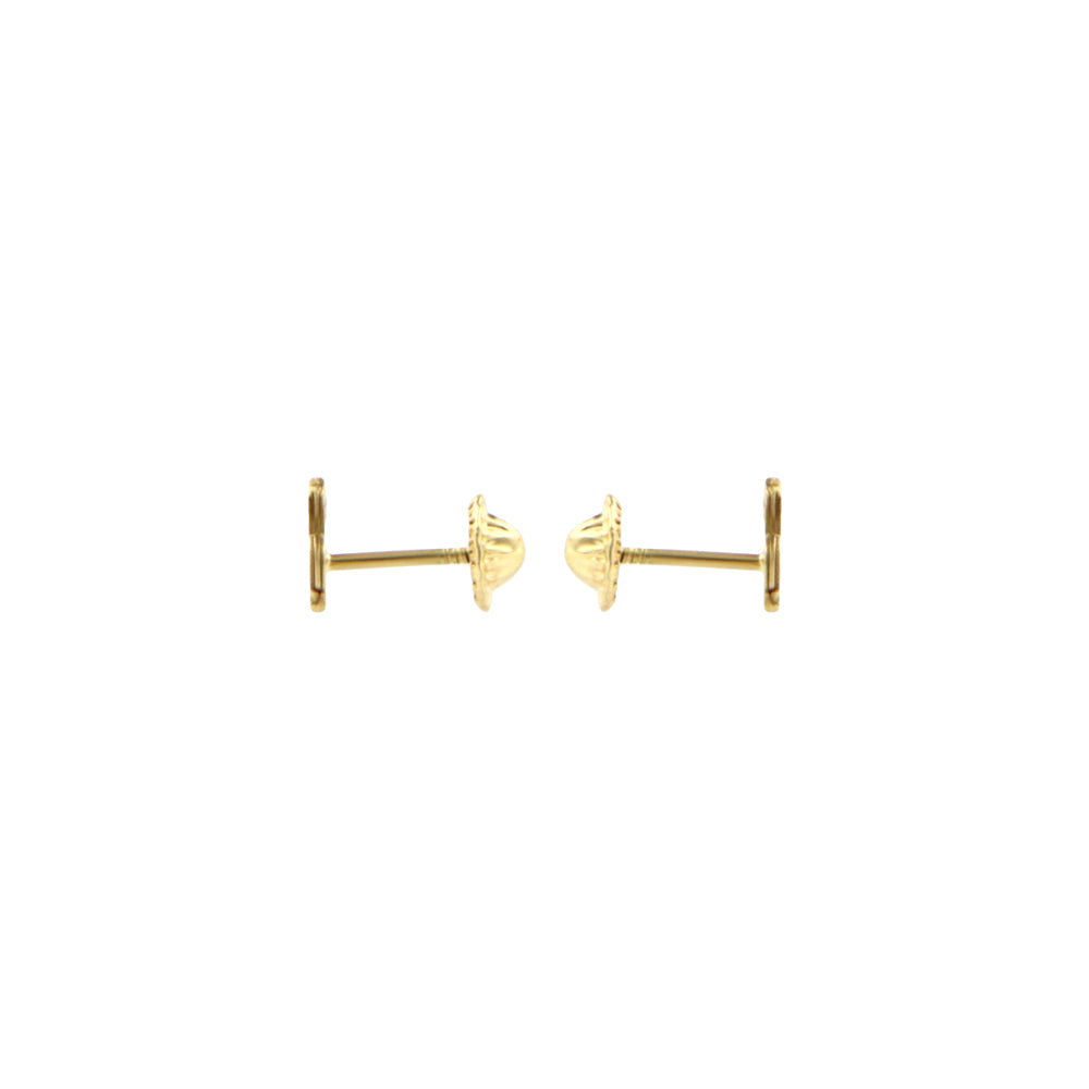 18ct gold Nacre duck earrings