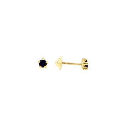 18ct gold Color stone earrings