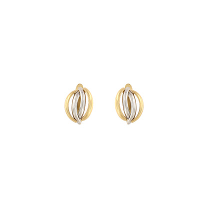 18ct gold Two-tone earrings