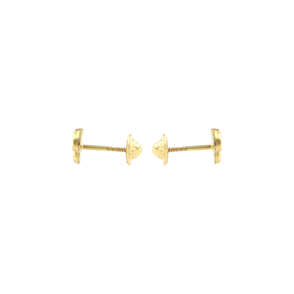 18ct gold Double heart earrings