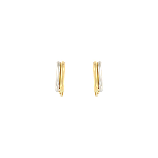 18ct gold Two-tone earrings