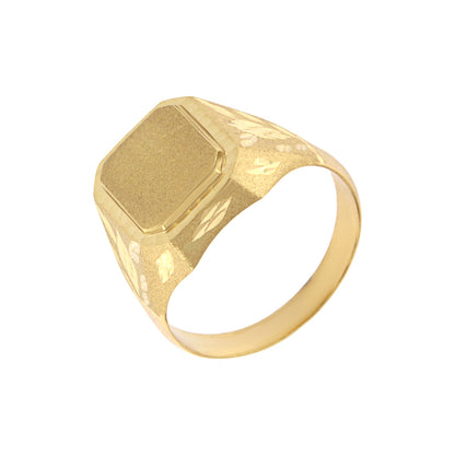 18ct gold Signet man ring