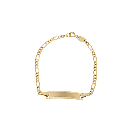 18ct gold Baby Slave bracelet 2nd position figaro