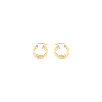 18ct gold Greek hoops