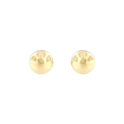 18ct gold Big gold ball stud earrings