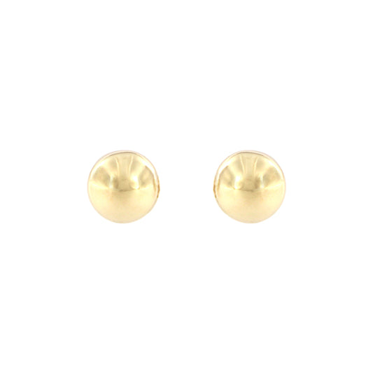 18ct gold Big gold ball stud earrings