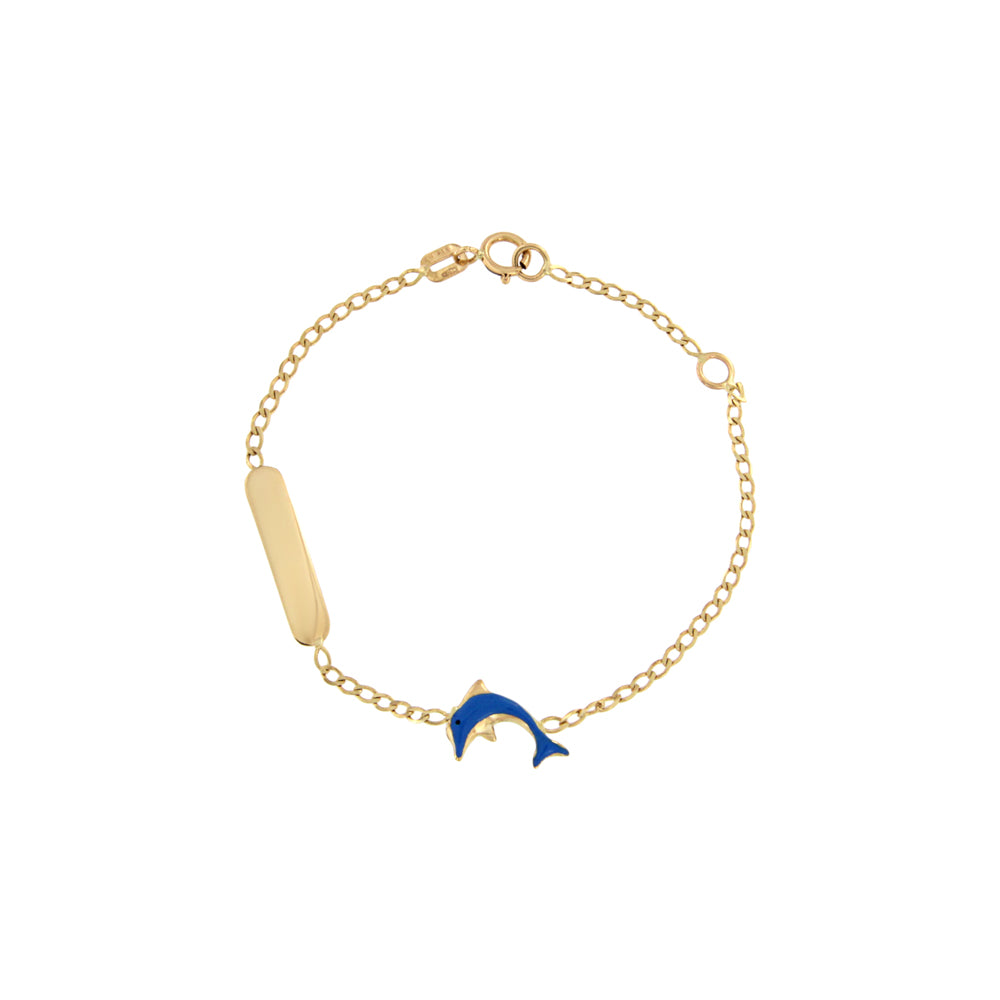 18ct gold Baby dolphin bracelet