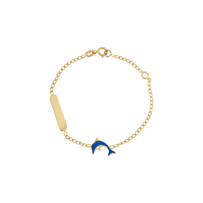 18ct gold Baby dolphin bracelet