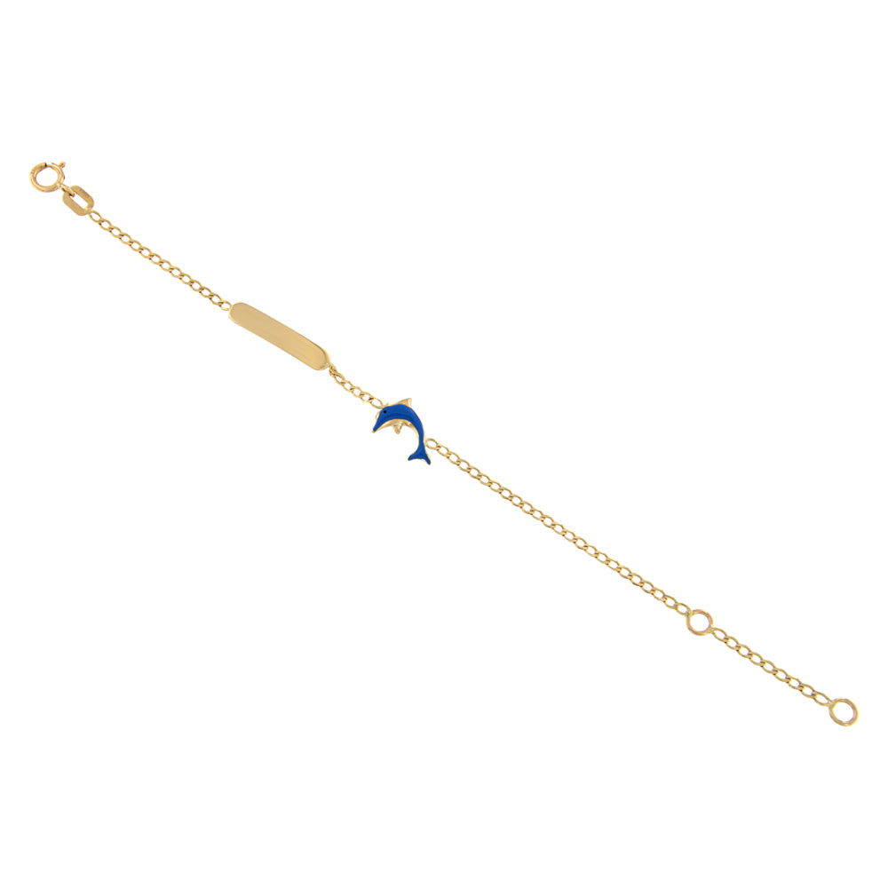 18ct gold Baby dolphin bracelet