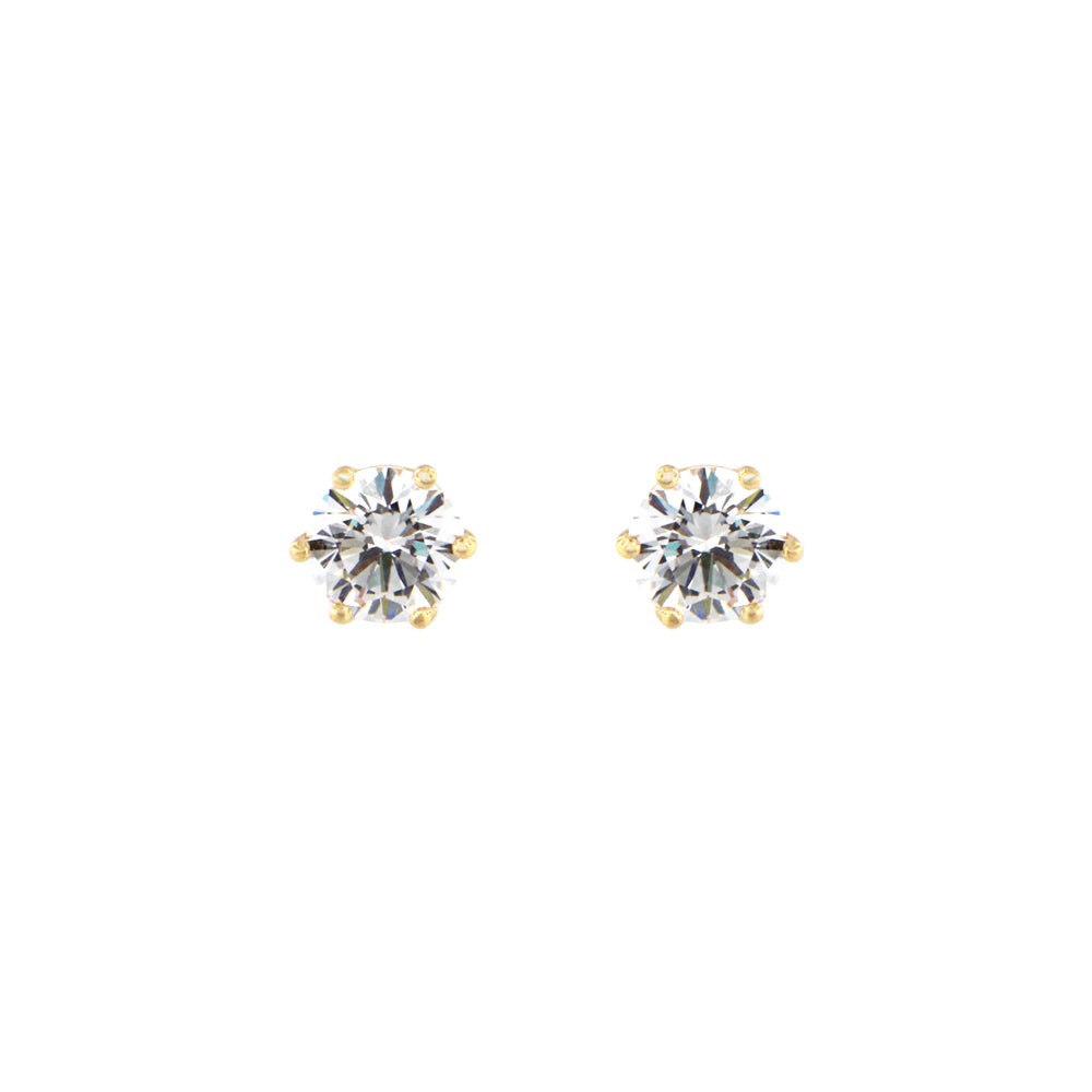 18ct gold Solitaire stud earrings