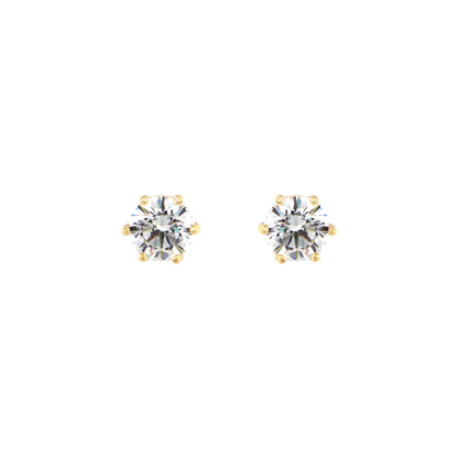 18ct gold Solitaire stud earrings