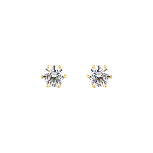 18ct gold Solitaire stud earrings