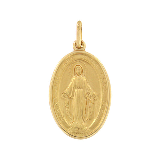 18ct gold "The Miraculous" medal pendant