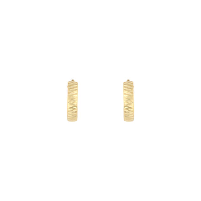 18ct gold Small creole hoop earrings