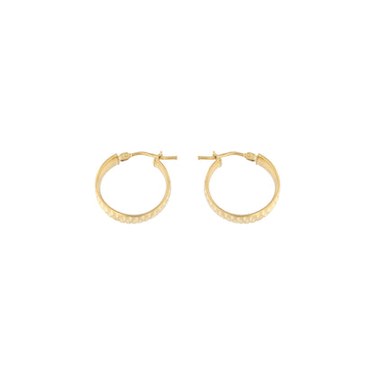 18ct gold Small creole hoop earrings