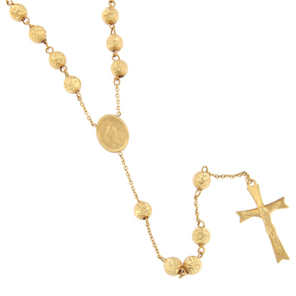 18ct gold Bright rosary necklace