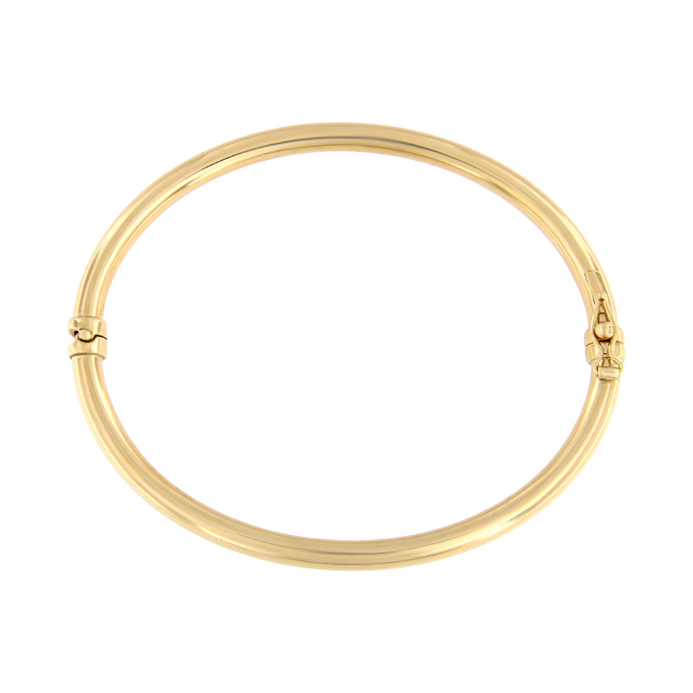 18ct gold Smooth rigid hoop bracelet