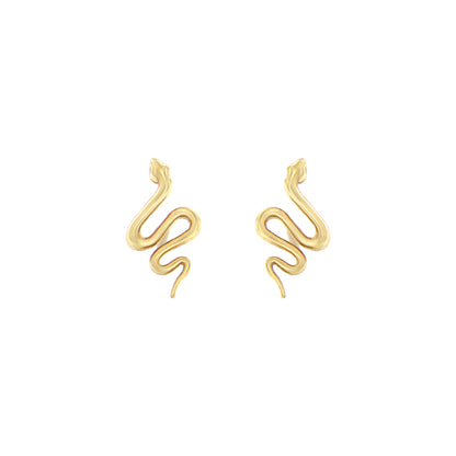 18ct gold Snake stud earrings