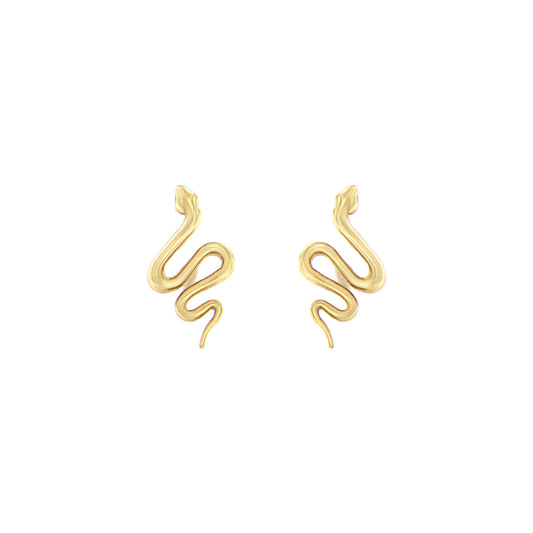 18ct gold Snake stud earrings