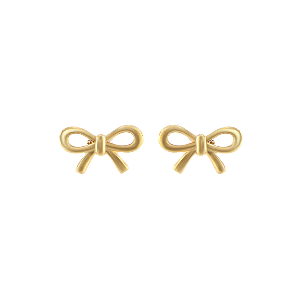 18ct gold Tie stud earrings