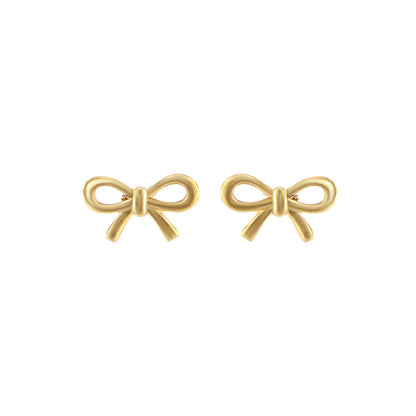 18ct gold Tie stud earrings