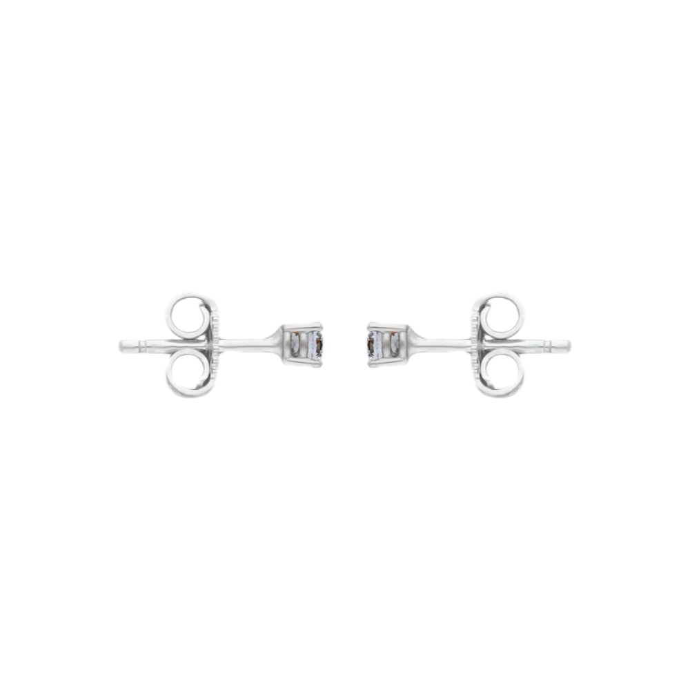 18ct gold Light point earrings