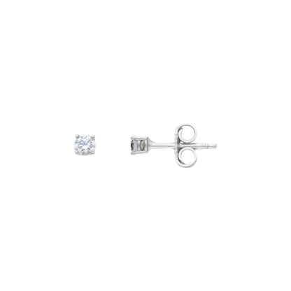 18ct gold Light point earrings