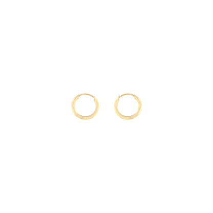 18ct gold Hidden closure hoops