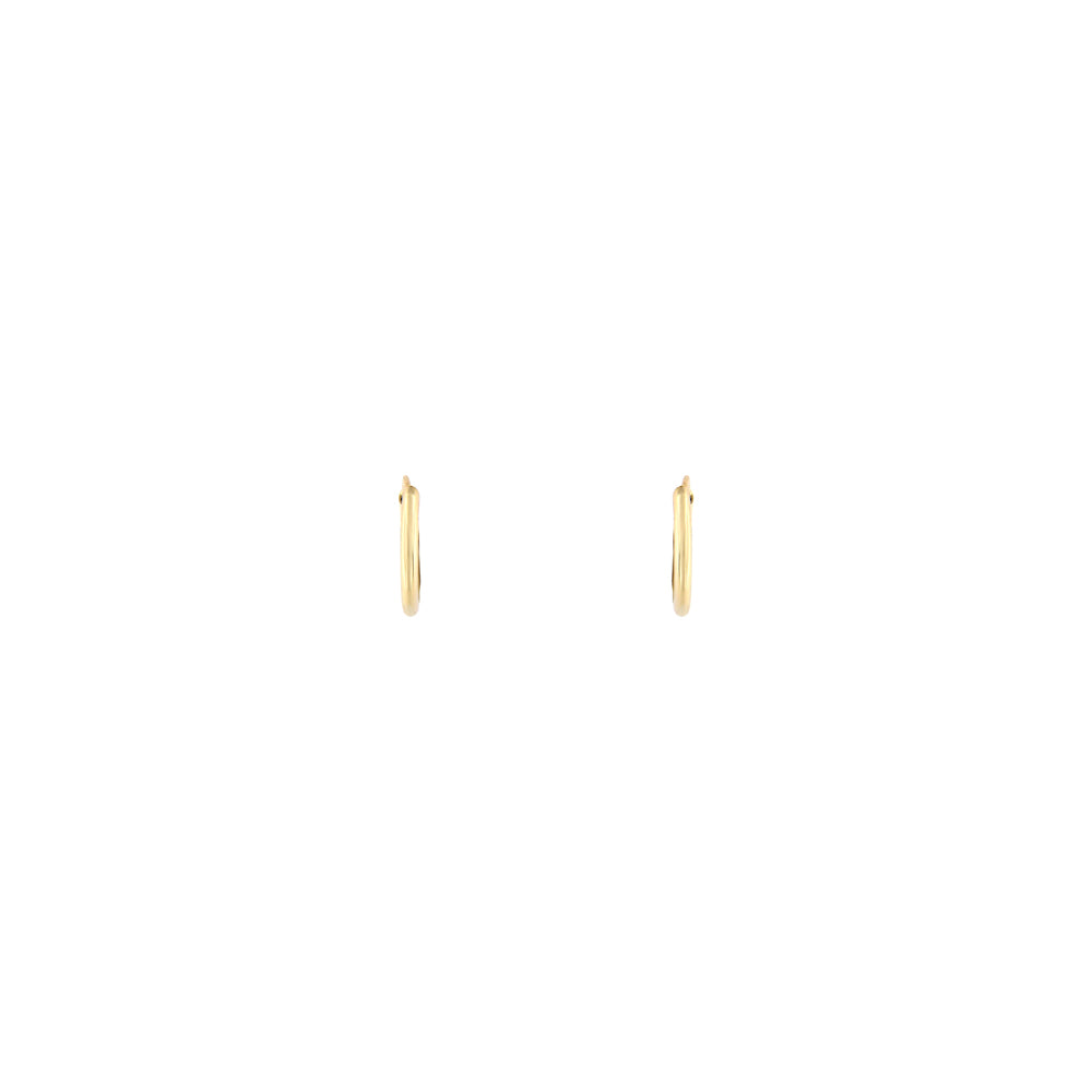 18ct gold Hidden closure hoops