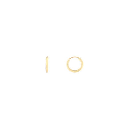 18ct gold Hidden closure hoops