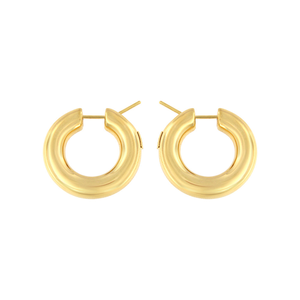 18ct gold Diamond hoop earrings