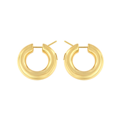 18ct gold Diamond hoop earrings