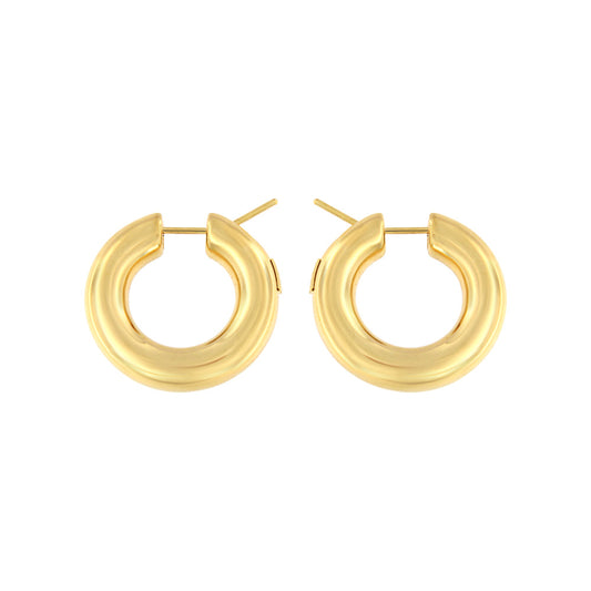 18ct gold Diamond hoop earrings