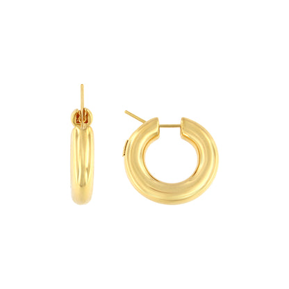 18ct gold Diamond hoop earrings