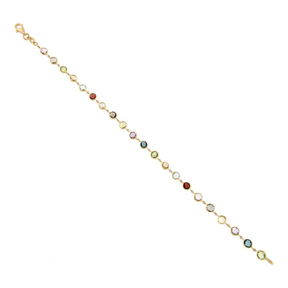 18ct gold Bracelet with stones