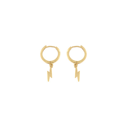 18ct gold Lightning earrings