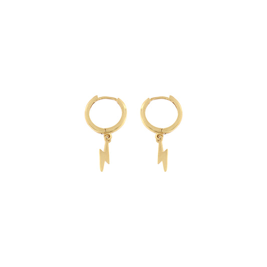 18ct gold Lightning earrings