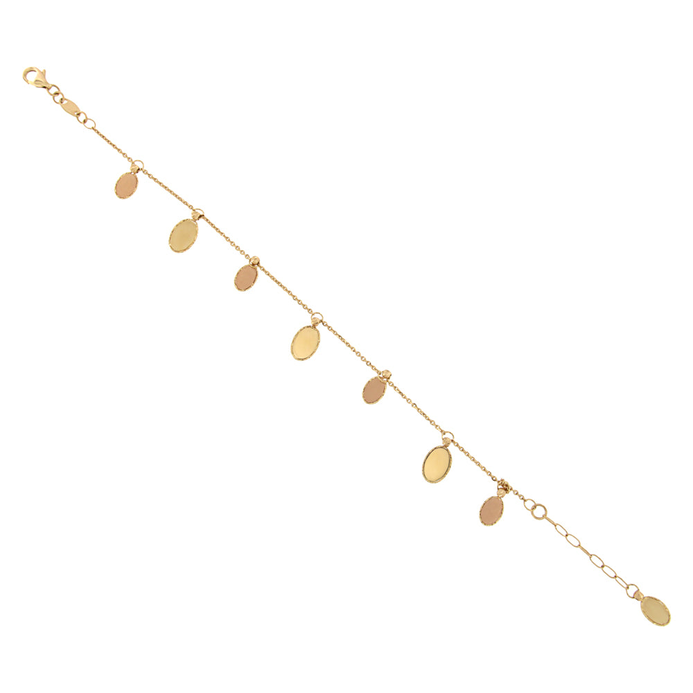 18ct gold Bracelet with charms