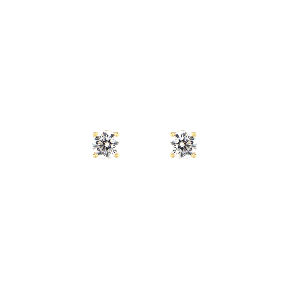 18ct gold Solitaire stud earrings