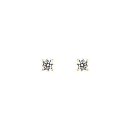 18ct gold Solitaire stud earrings