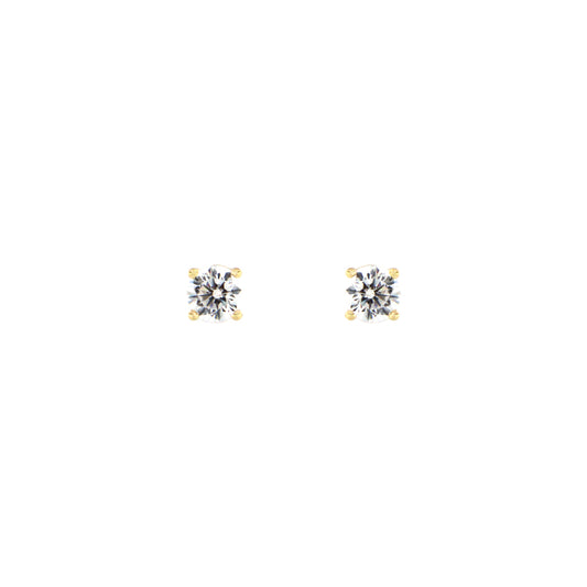 18ct gold Solitaire stud earrings