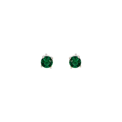 18ct gold Green Stone Earrings