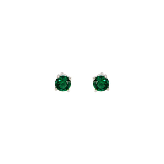 18ct gold Green Stone Earrings