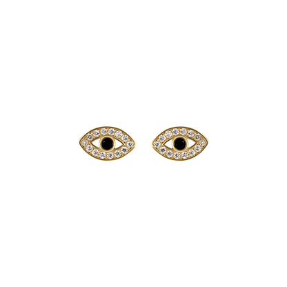 18ct gold Eyes stud
