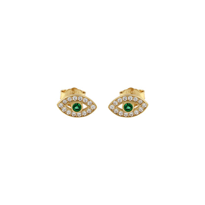 18ct gold Eyes stud