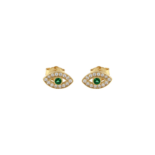 18ct gold Eyes stud