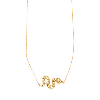 18ct gold Snake necklace