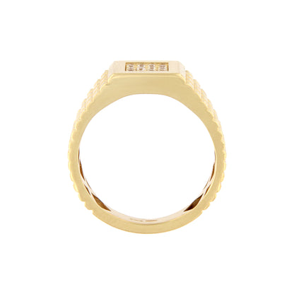 18ct gold White stone ring