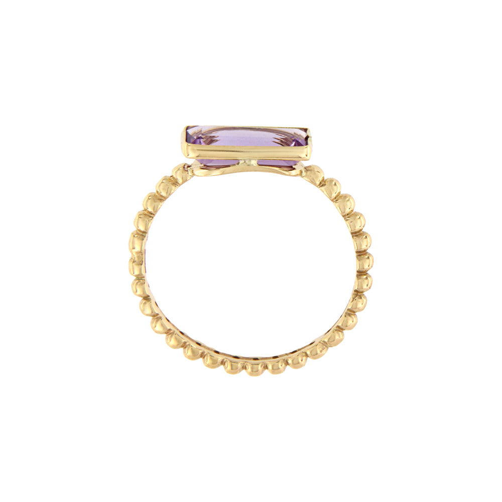 18ct gold Amethyst ring